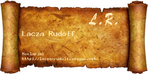 Lacza Rudolf névjegykártya